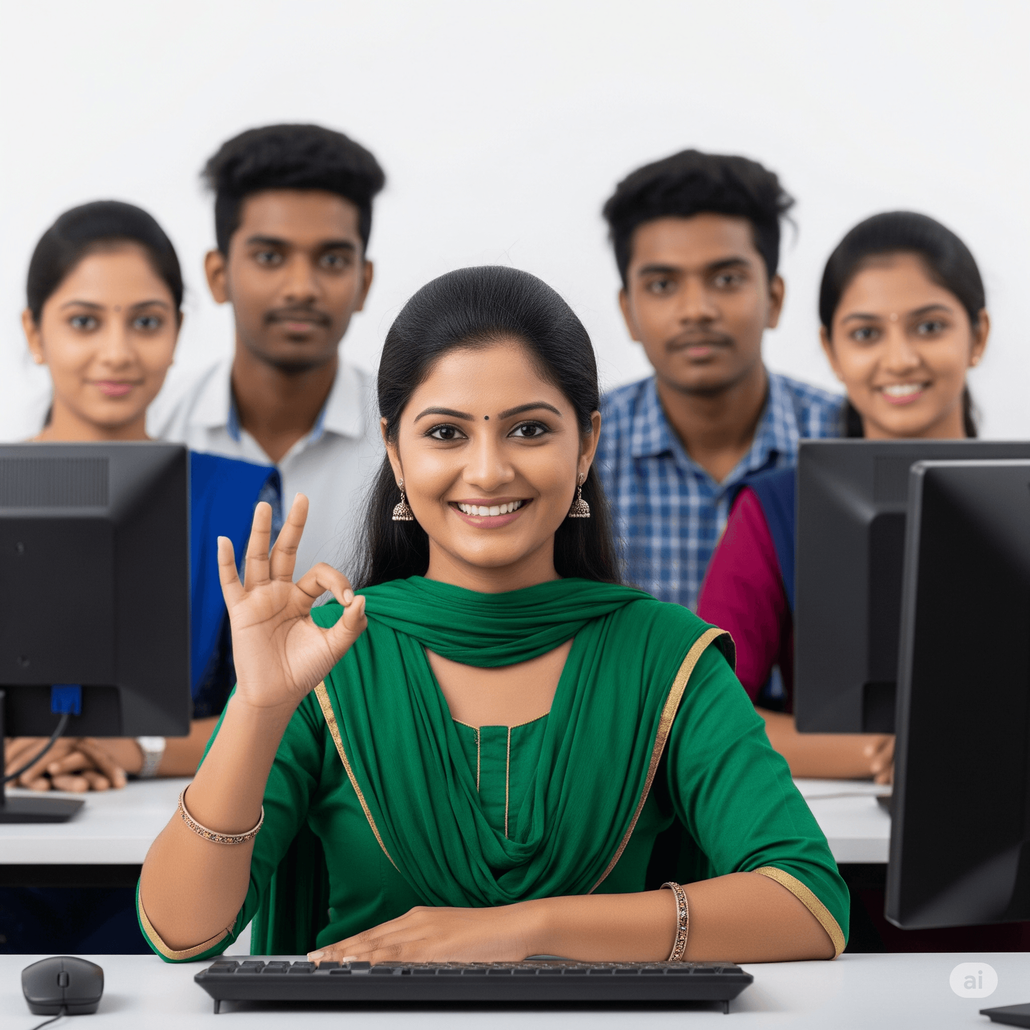 Computer lab and training at Bcore computer courses in Pilathara, Payyanur